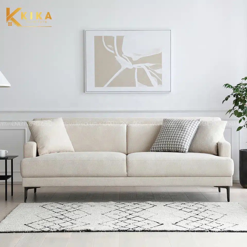Ghế sofa văng bọc nỉ Hàn Quốc hiện đại - SF368