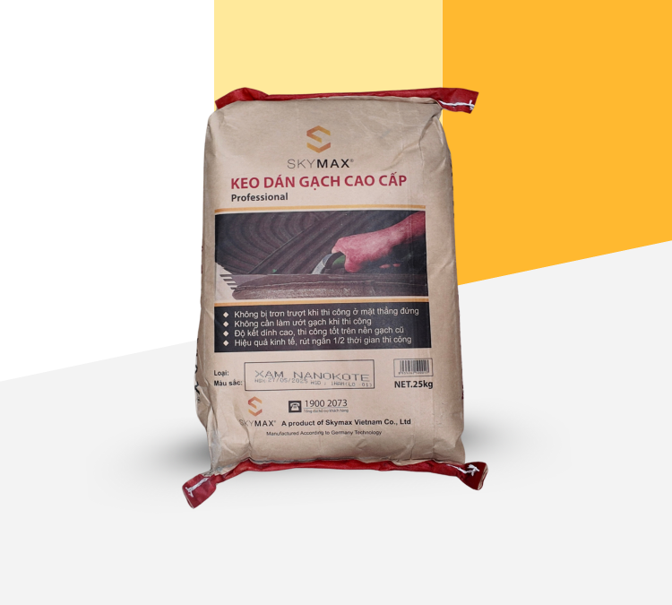 Keo dán gạch SKYMAX PROFESSIONAL - Màu xám 25KG
