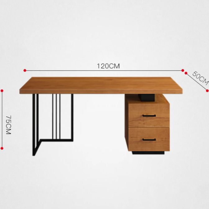 Bàn làm việc khung thép kết hợp tủ đồ BLV139-5