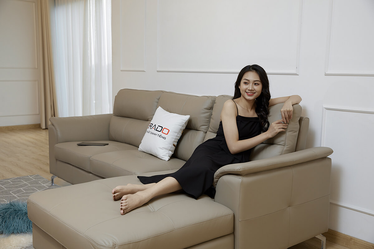 Sofa da thật Malaysia mã 9412L-3-5