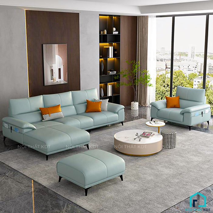 Sofa phòng khách da góc L cao cấp S320-1